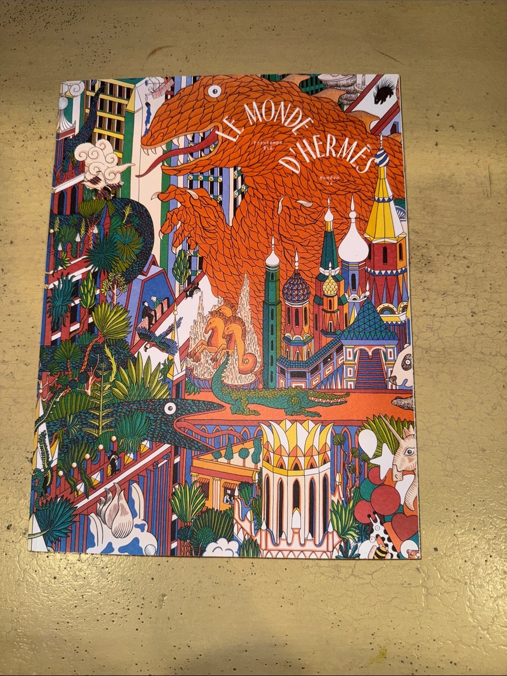 Hermes Illustrated Coffee Table Book — Orange, Green, Blue